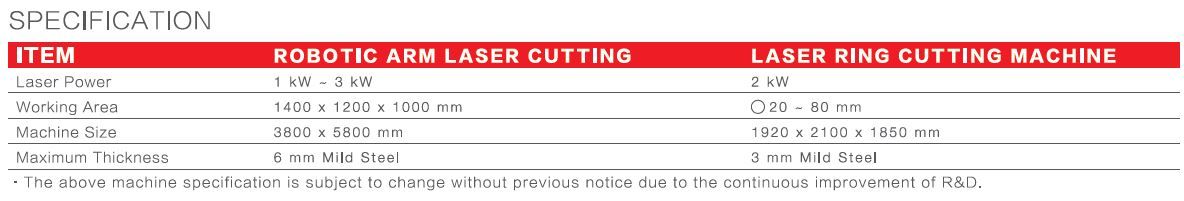 YLM Laser ROBOTIC ARM 